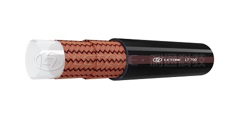 Fiber braided high-pressure resin hose