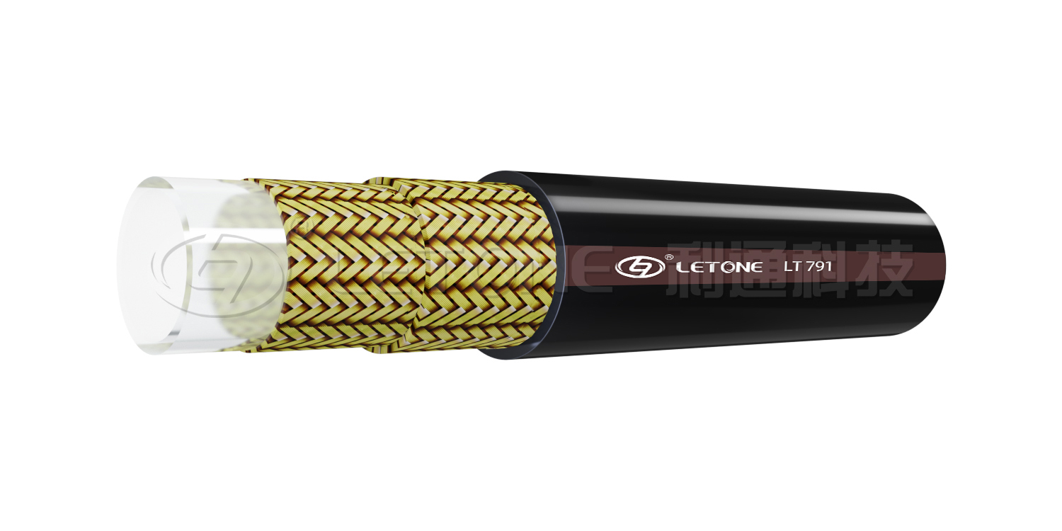 Steel wire braided high-pressure resin hose