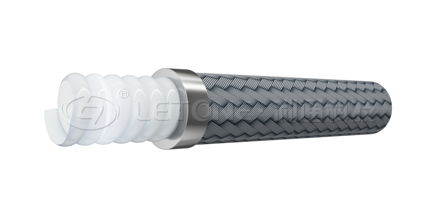 Corrugated PTFE hose